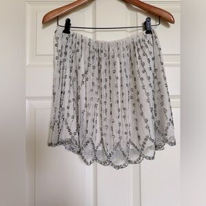 Zara - beaded white skirt. Perfect condition. Size M